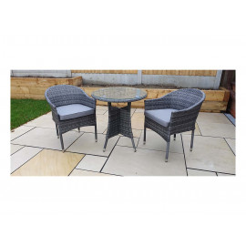 EMILY 2 seat Bistro set with stacking chairs EMILY 2 seat Bistro set with stacking chairs