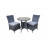 EMILY 2 seat Bistro set with armless chairs