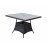 EMILY Square Table 100 x 100 with HDPE wood effect Top