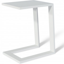 Aluminium Side Table / White