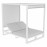Allure Cabana Double Sunlounger / Lead Chine