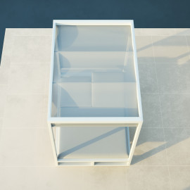 Allure Cabana Double Sunlounger / Lead Chine