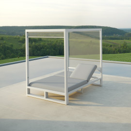 Allure Cabana Double Sunlounger / Lead Chine