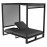Allure Cabana Double Sunlounger / Charcoal