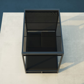 Allure Cabana Double Sunlounger / Charcoal Allure Cabana Double Sunlounger / Charcoal