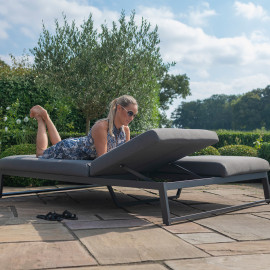 Allure Double Sunlounger / Flanelle