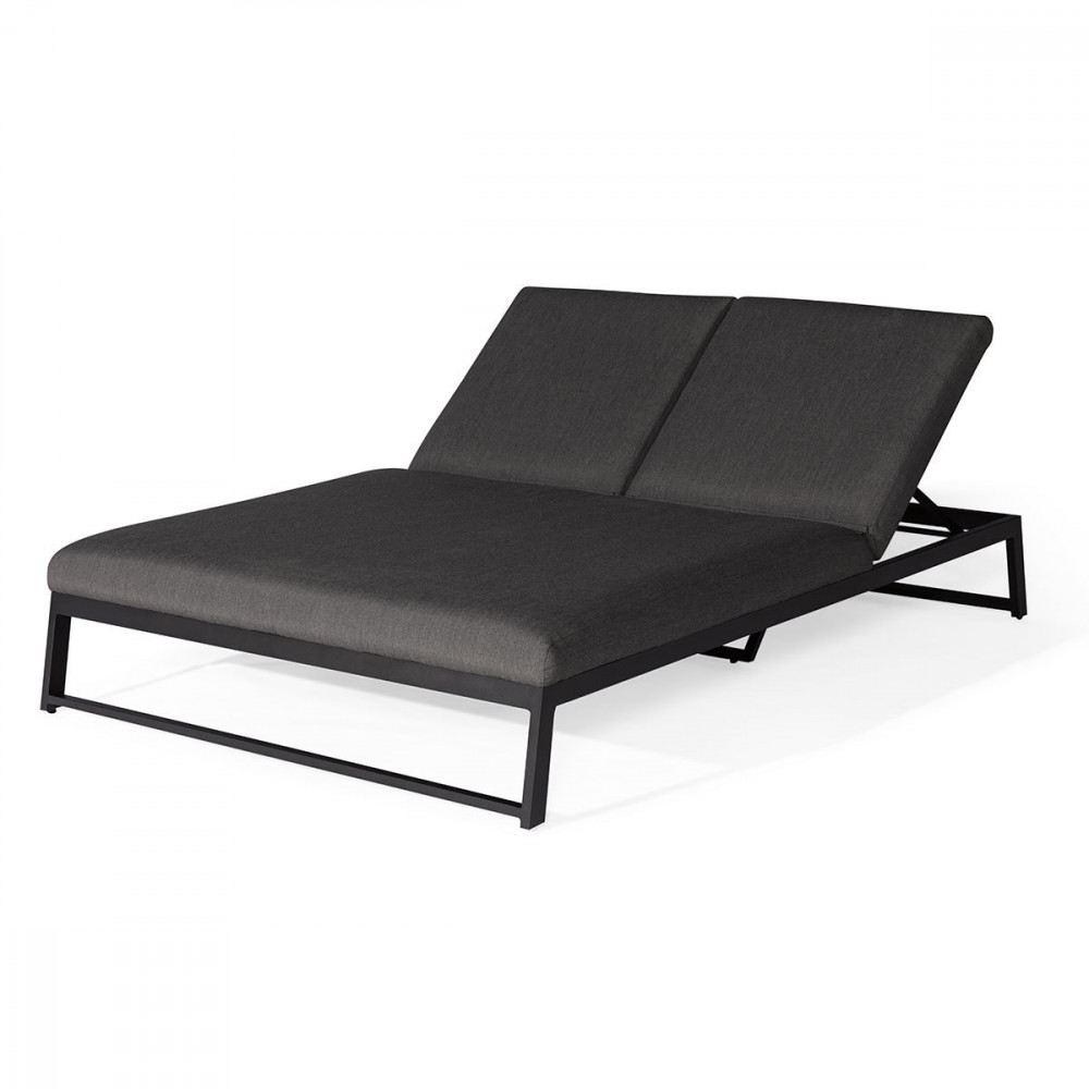 Allure Double Sunlounger / Charcoal