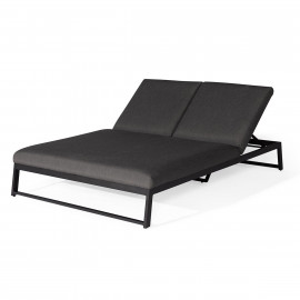 Allure Double Sunlounger / Charcoal