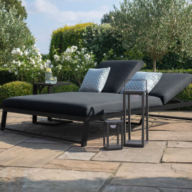 Allure Double Sunlounger / Charcoal