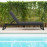 Allure Sunlounger / Charcoal