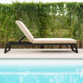 Allure Sunlounger / Taupe Allure Sunlounger / Taupe