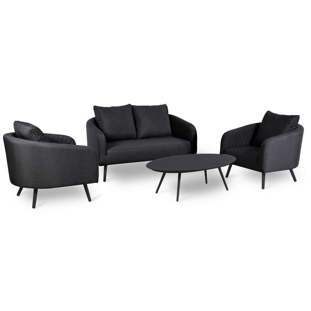 Ambition 2 Seat Sofa Set / Charcoal