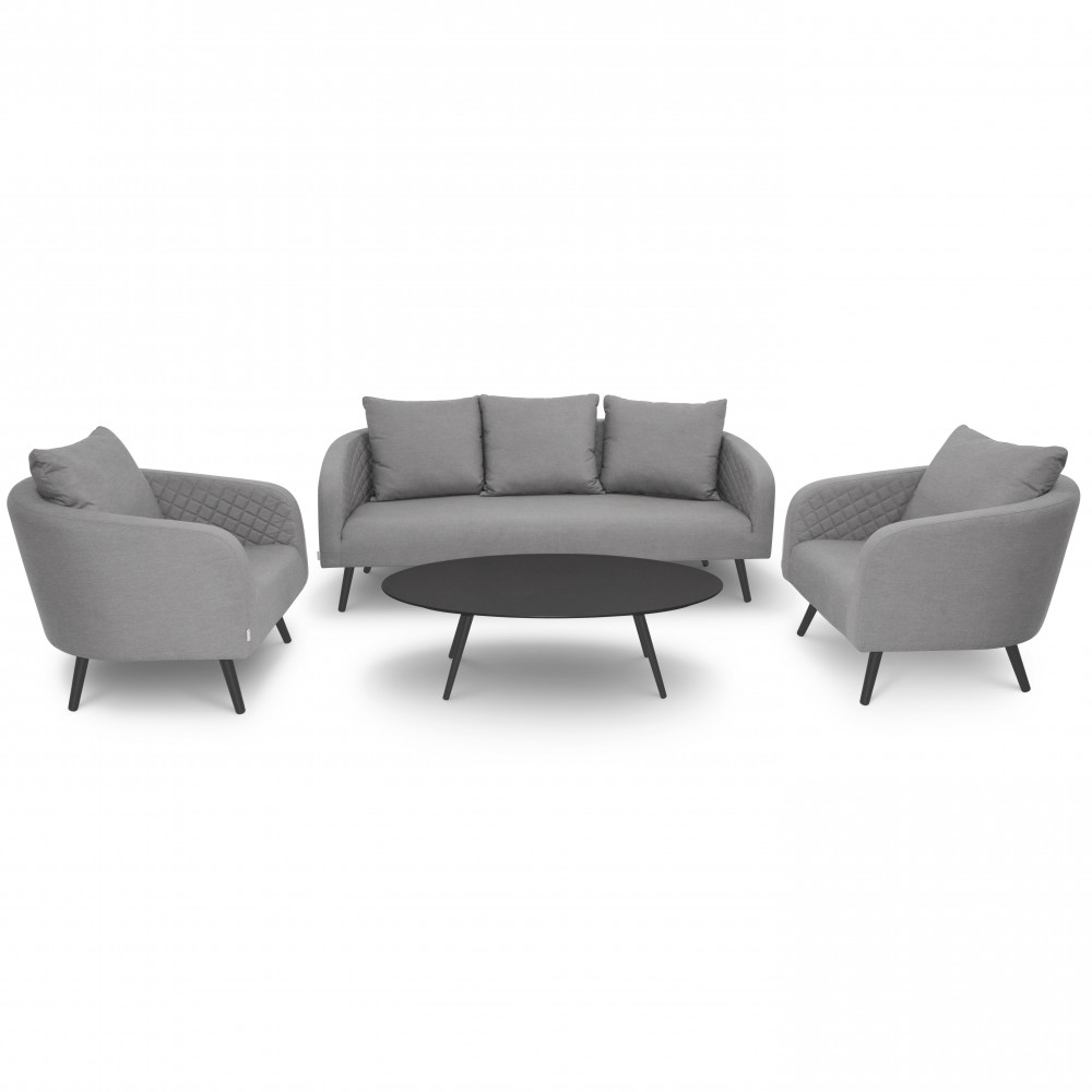 Ambition 3 Seat Sofa Set / Flanelle