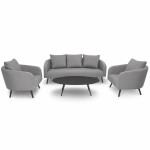 Ambition 3 Seat Sofa Set / Flanelle