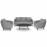 Ambition 3 Seat Sofa Set / Flanelle