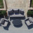 Ambition 3 Seat Sofa Set / Flanelle
