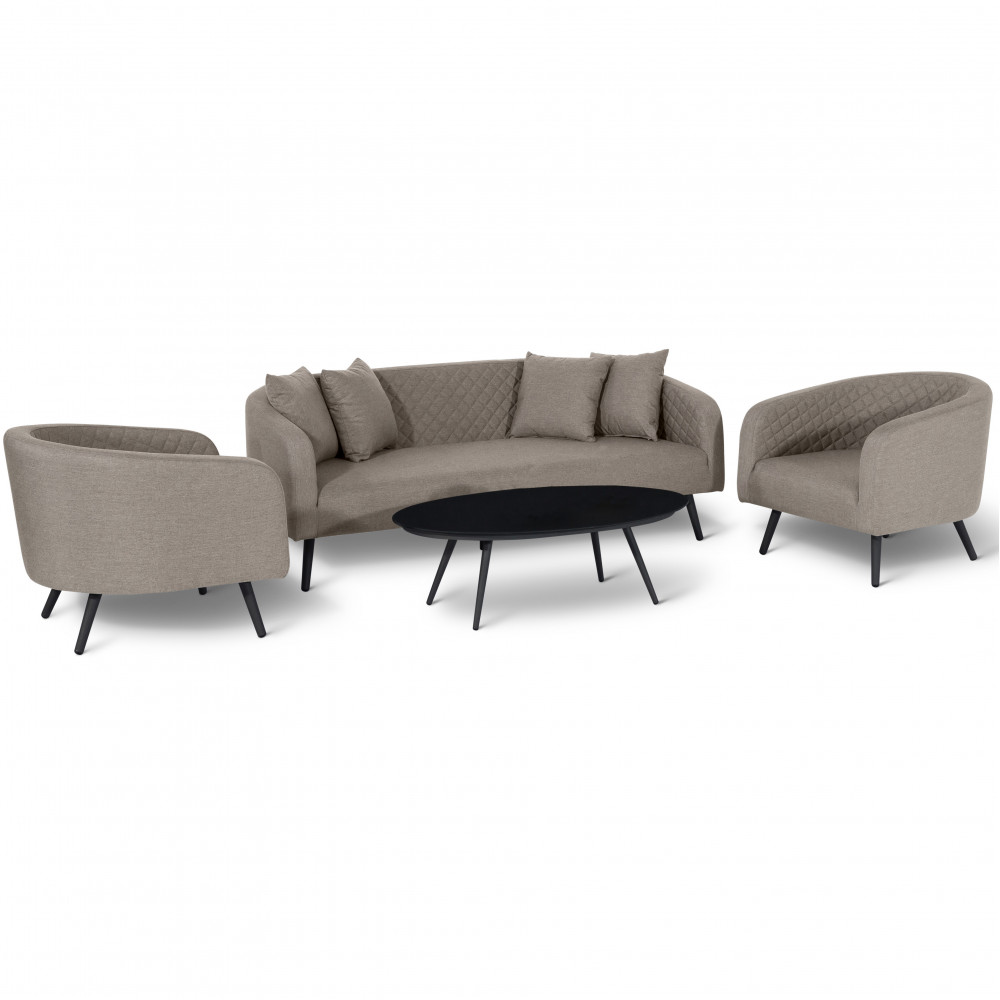 Ambition 3 Seat Sofa Set / Taupe