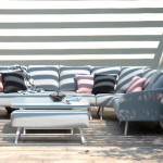 Ambition Square Corner Dining Set with Rising Table / Lead Chine Ambition Square Corner Dining Set with Rising Table / Lead Chine