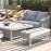 Ambition Square Corner Dining Set with Rising Table / Lead Chine