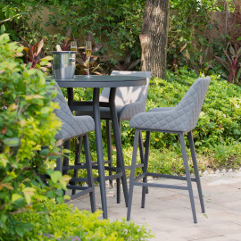 Regal 4 Seat Round Bar Set / Flanelle Regal 4 Seat Round Bar Set / Flanelle