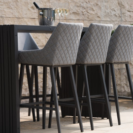 Regal 4 Seat Round Bar Set / Flanelle Regal 4 Seat Round Bar Set / Flanelle