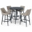 Regal 4 Seat Round Bar Set / Taupe