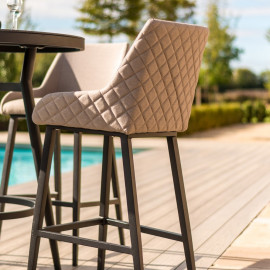 Regal 4 Seat Round Bar Set / Taupe Regal 4 Seat Round Bar Set / Taupe