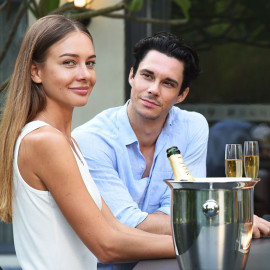 Regal 6 Seat Rectangular Bar Set / Charcoal Regal 6 Seat Rectangular Bar Set / Charcoal