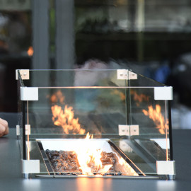 Regal 8 Seat Rectangular Fire Pit Bar Set / Charcoal Regal 8 Seat Rectangular Fire Pit Bar Set / Charcoal