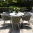 Ambition 6 Seat Oval Dining Set / Lead Chine