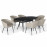Ambition 6 Seat Oval Dining Set / Oatmeal