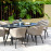Ambition 6 Seat Oval Dining Set / Taupe