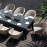 Ambition 8 Seat Rectangular Fire Pit Dining Set / Taupe