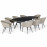 Ambition 8 Seat Oval Dining Set / Oatmeal