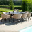 Ambition 8 Seat Oval Dining Set / Taupe