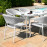Pebble 6 Seat Oval Dining Set / Lead Chine