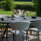 Pebble 8 Seat Oval Dining Set / Flanelle
