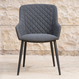 Zest 6 Seat Oval Dining Set / Charcoal Zest 6 Seat Oval Dining Set / Charcoal