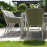 Zest 8 Seat Rectangular Dining Set with Fire Pit Table / Lead Chine