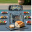 Zest 8 Seat Rectangular Dining Set with Fire Pit Table / Charcoal