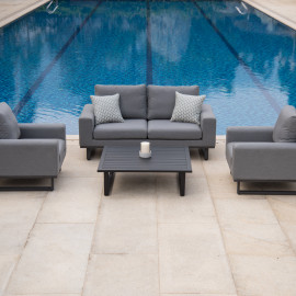 Ethos 2 Seat Sofa Set with Coffee Table / Flanelle Ethos 2 Seat Sofa Set with Coffee Table / Flanelle