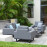 Ethos 2 Seat Sofa Set with Coffee Table / Flanelle