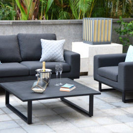 Ethos 2 Seat Sofa Set with Coffee Table / Charcoal Ethos 2 Seat Sofa Set with Coffee Table / Charcoal