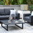 Ethos 2 Seat Sofa Set with Coffee Table / Charcoal