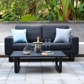 Ethos 2 Seat Sofa Set with Coffee Table / Charcoal Ethos 2 Seat Sofa Set with Coffee Table / Charcoal