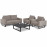 Ethos 2 Seat Sofa Set with Coffee Table / Taupe