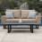 Ethos 2 Seat Sofa Set with Coffee Table / Taupe