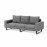 Ethos 3 Seat Sofa Set / Flanelle
