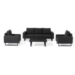 Ethos 3 Seat Sofa Set / Charcoal Ethos 3 Seat Sofa Set / Charcoal