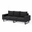 Ethos 3 Seat Sofa Set / Charcoal